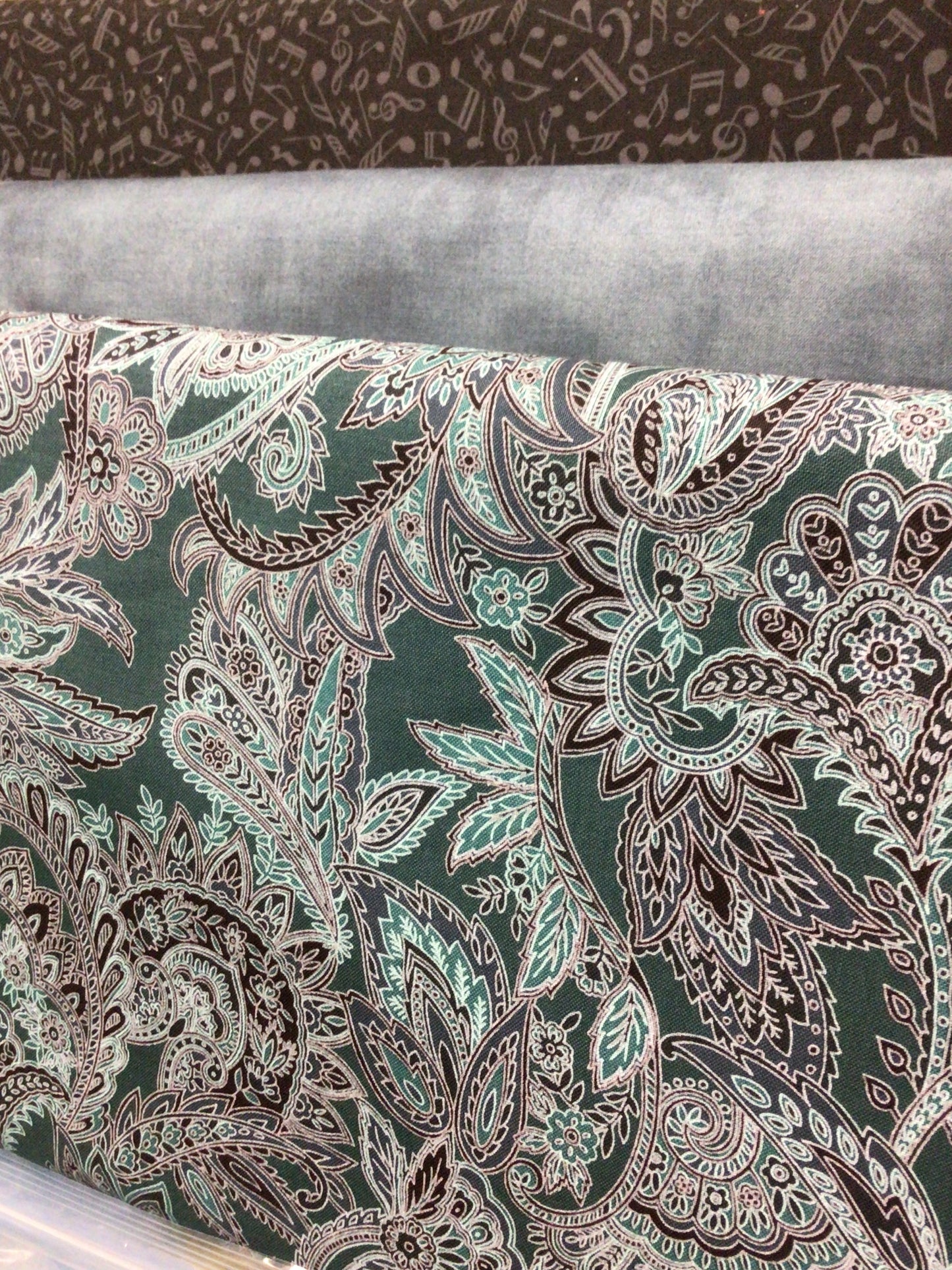 Teal Paisley Buttercup bag pattern