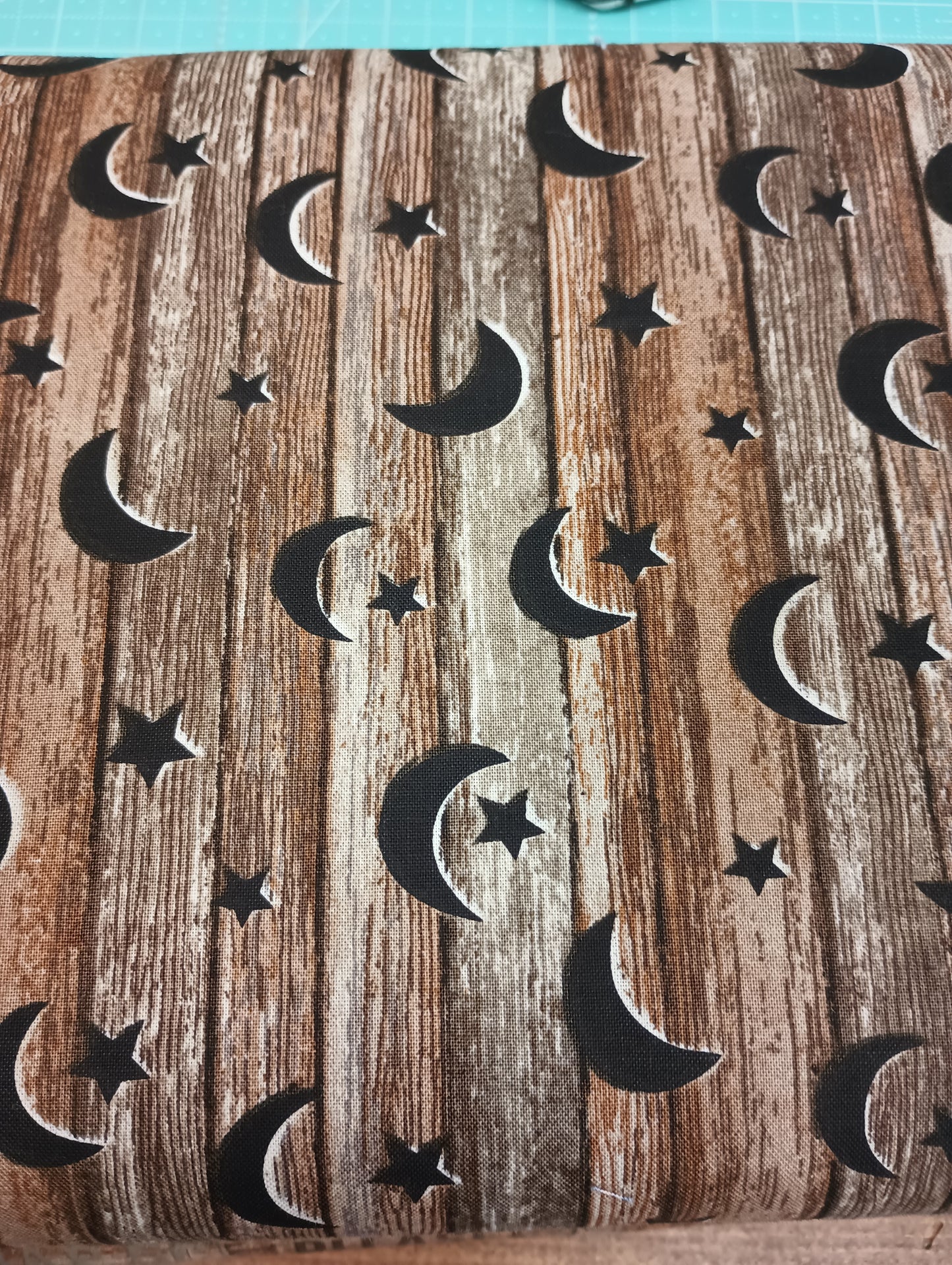 Moon and Stars Wood print