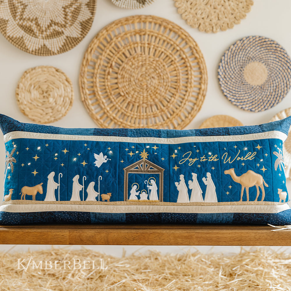 Kimberbell Nativity Bench Pillow Kit - Preorder Ships September