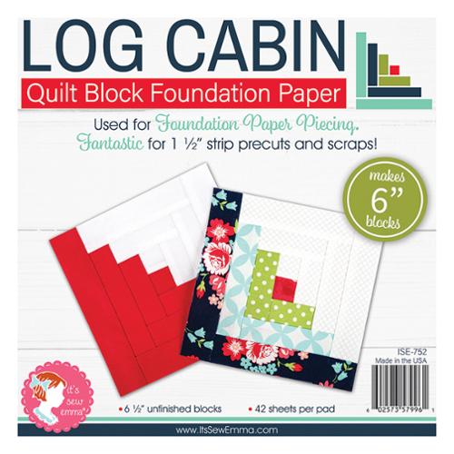 Log Cabin Foundation Paper Piecing Pad 6"