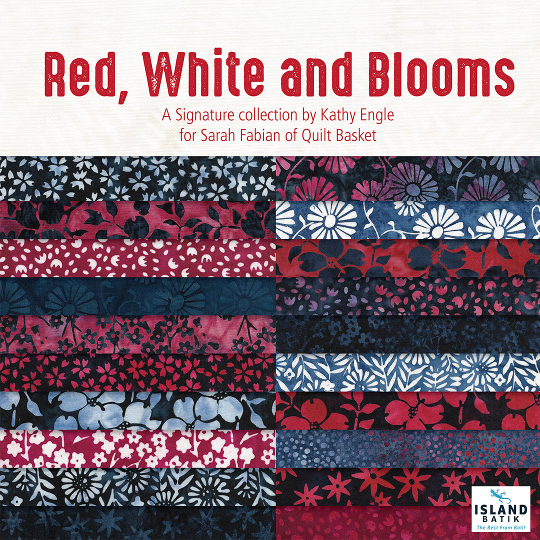 Rising Stars Quilt Kit - Red, White Bloom